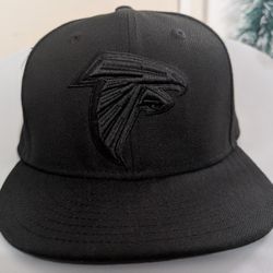 New Era Atlanta Falcons 9Fifty Black/Black Rear script Adjustable Snapback Hat