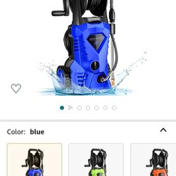 WHOLESUN WS 3000 Electric Pressure Washer 2.4GPM 1600W Power Washer with Hose Reel and Brush Blue
