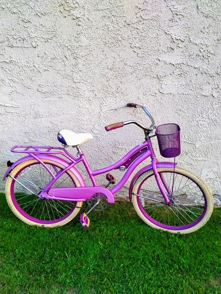 Women's Huffy Nel Lusso 24" Beach Cruiser Bike Bicicleta Basket