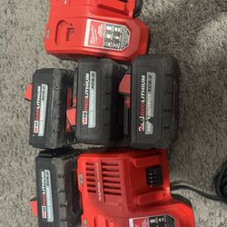 Milwaukee 8.0.   And 6.0 And Charger 
