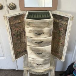 31 Inches Tall Jewerly Armoire Wood 