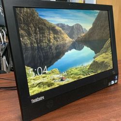 Lenovo 20 Inch Business Grade All In One Desktop PC Intel Duo Core 3.0 GHz 4 GB RAM 64 GB SSD Webcam DVD-RW Windows 10 Professional