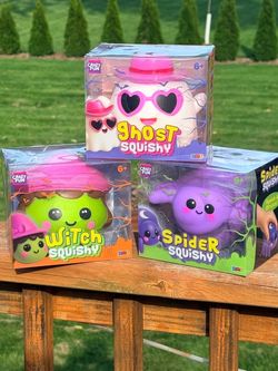 Squishy ghost spider witch set