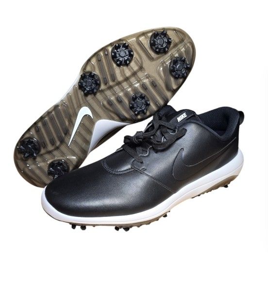 New! Nike Roshe G Tour Black White Swoosh Golf Shoes Men's Size 12