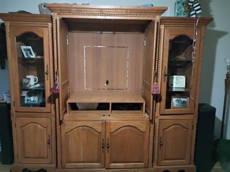 Oak Entertainment Center 