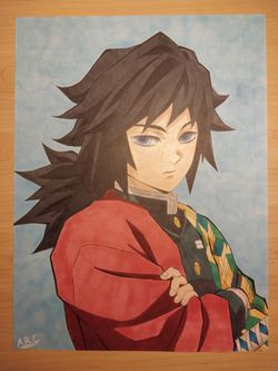 Anime Artwork - Giyuu Tomioka (Demon Slayer)