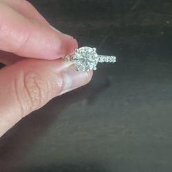 14k Gold Lab Diamond Ring 