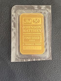 Johnson Mathey 1 OZ .9999 Ingot