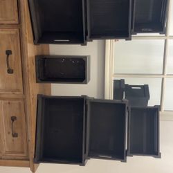 Black Wooden Boxes