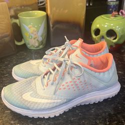 Nike Baby Blue And Salmon Lite Run Women’s Size 7.5