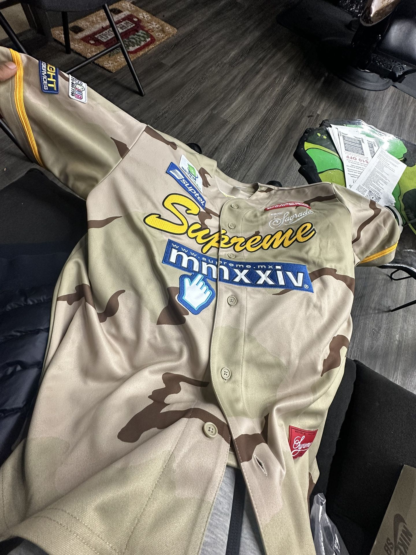 Large Supreme Baseball Jersey