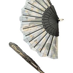 Set of 5 Hand Held Saint Jude Folding Fans USA