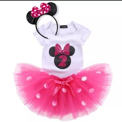 Second birthday Mickey Mouse Tutu set