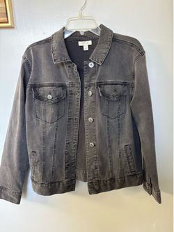 Style&co black denim jacket