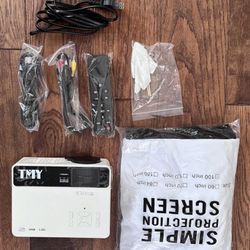 New Projector with 80" Screen