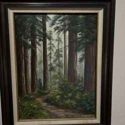 Painted wall poster