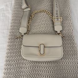 Marc Jacobs Crossbody Leather Bag White