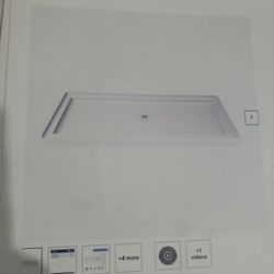 dreamline white 32 wide by 55 in long shower base