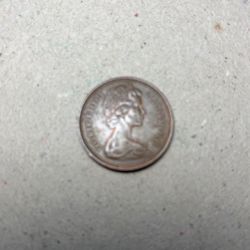 1971 Queen Elizabeth II British Two (2) Pence Coin