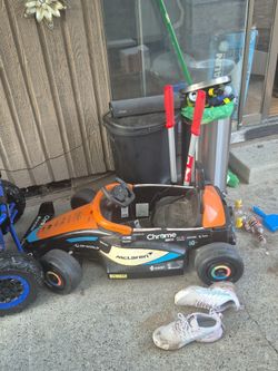 kid riding car