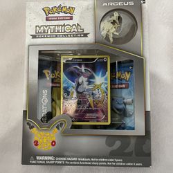  Pokemon TCG: Mythical Arceus Pin Collection : Toys & Games