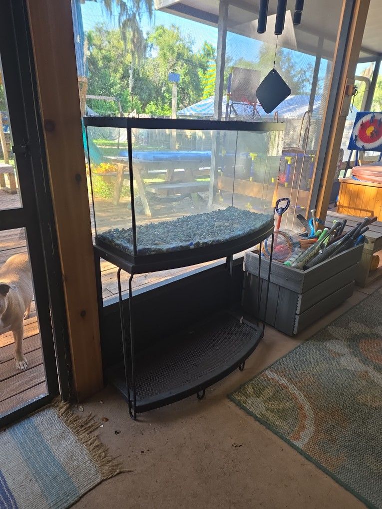 Bowfront Fishtank And Stand