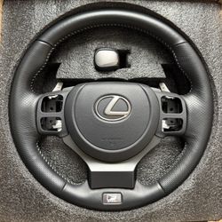 2021-2025 Lexus IS350 OEM Steering Wheel With Heating And Airbag, OEM Shift Knob 
