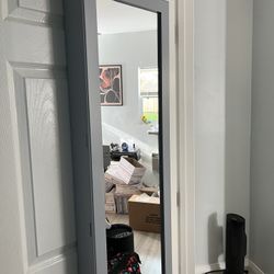 Over The Door Jewelry Cabinet & Mirror