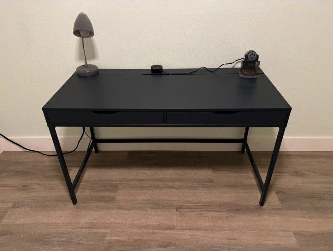 Ikea ALEX Desk Black Blue