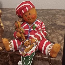 Vintage 1991 Gingerbread Boy Stocking Holder Christmas Around The World 
