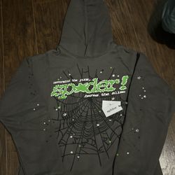 Brand New Wait Grey Punk V2 Spider Hoodie