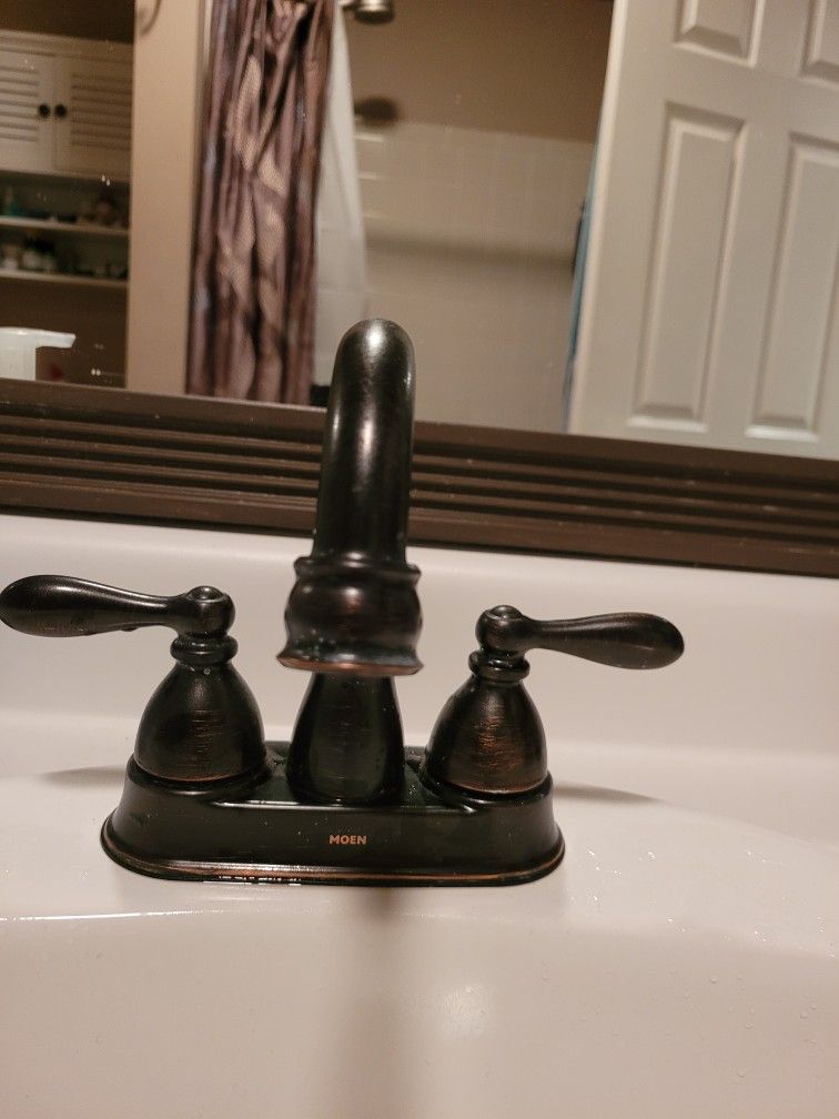 Bathroom Moen Faucet- Brushed Bronze