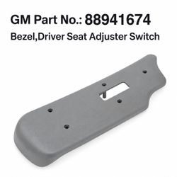 OEM GM Driver Power Seat Adjuster Switch Bezel Pewter Silverado Tahoe