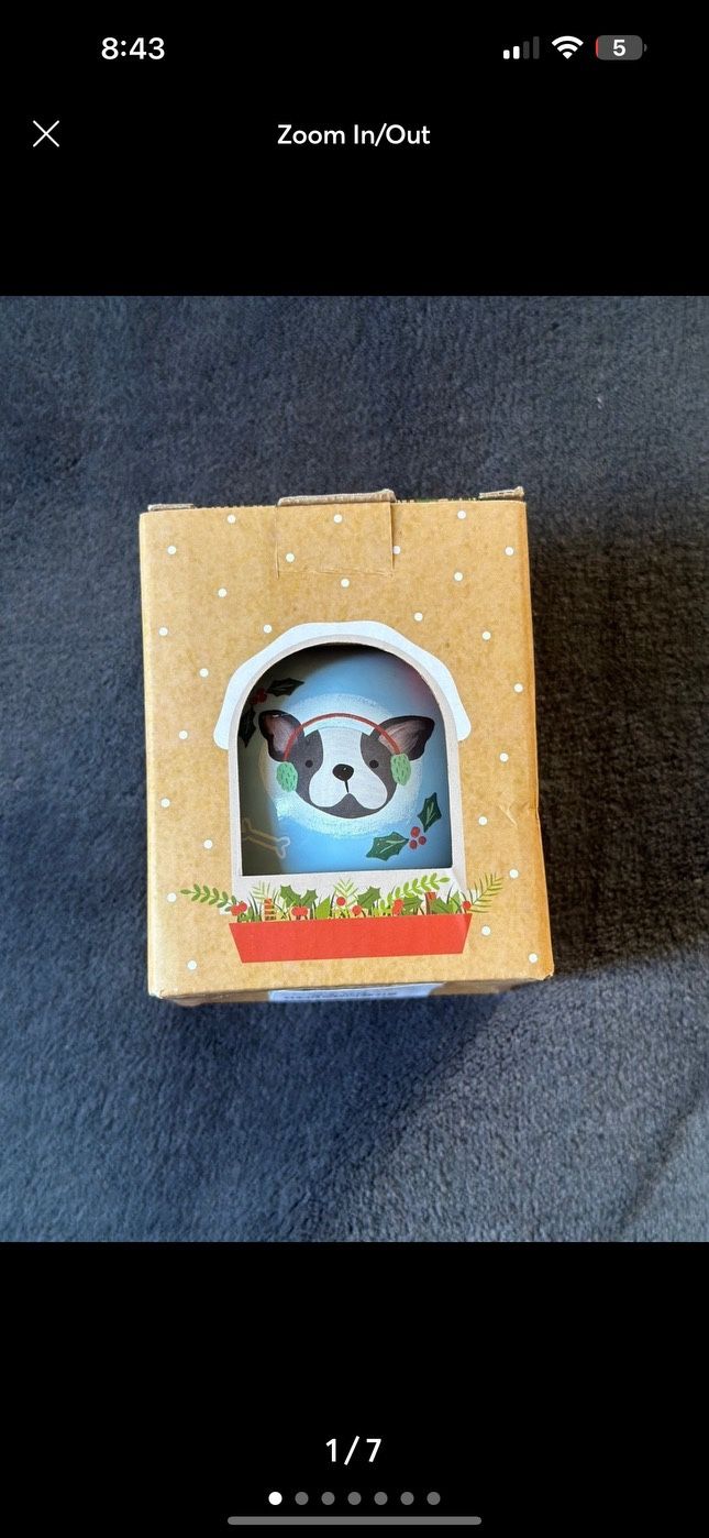 Prima designs ceramic dog ornament Feat Frenchie