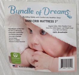 Mini Crib Organic Cover Mattress