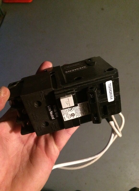 Siemens 50 amp double breaker GFI