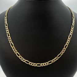 New 14K Solid Gold Figaro Chain 