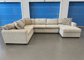 Large light gray sectional