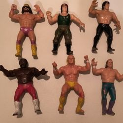 1980s WWF LJN Titan Sports 8" Vintage Wrestling Figures Rubber