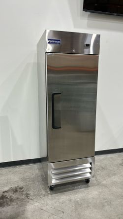 Polarman PLM-27RS 26 3/4" Reach-In Refrigerator with Single Solid Door, Bottom Mount, Stainless Steel, 23 cu. ft.