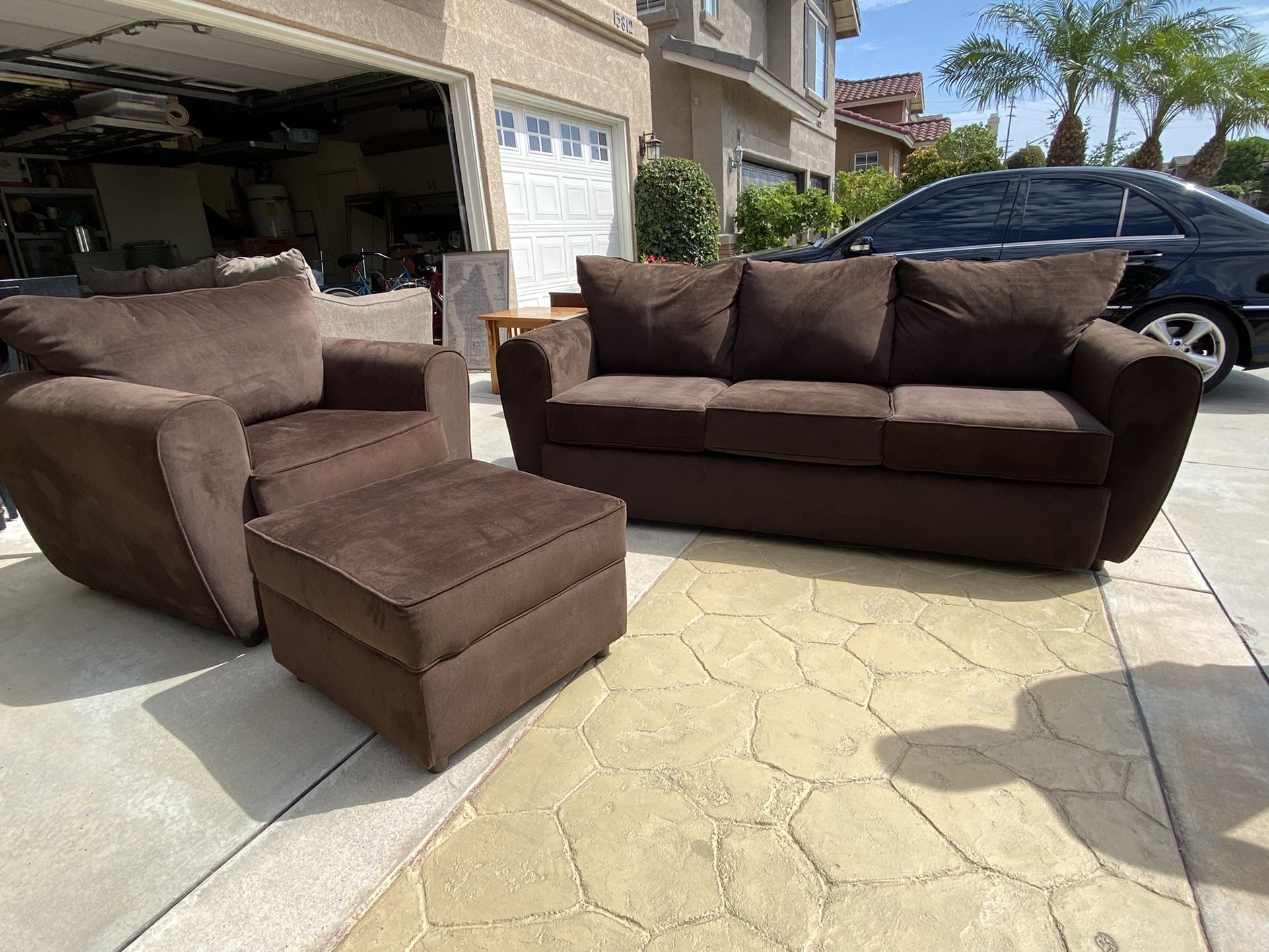 Couch Matching Chair Ottoman 