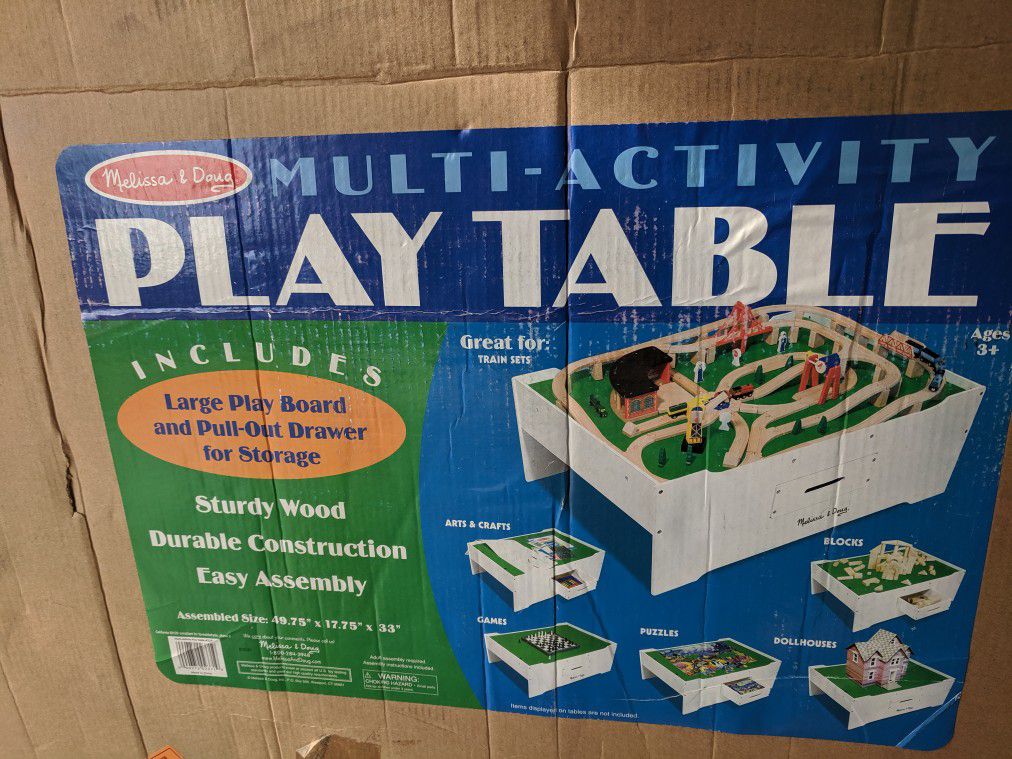 Melissa and Doug play table ONLY