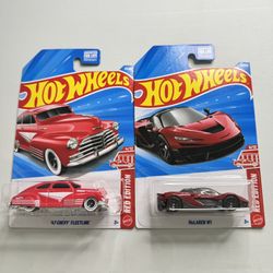 2026 Hot Wheels Red Edition 47 Chevy Fleetline Target and  McLaren 