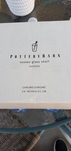 Sussex 24in Glass Shelf, Pottery Barn
