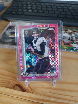 2025 Topps chrome Tyler shough rookie card