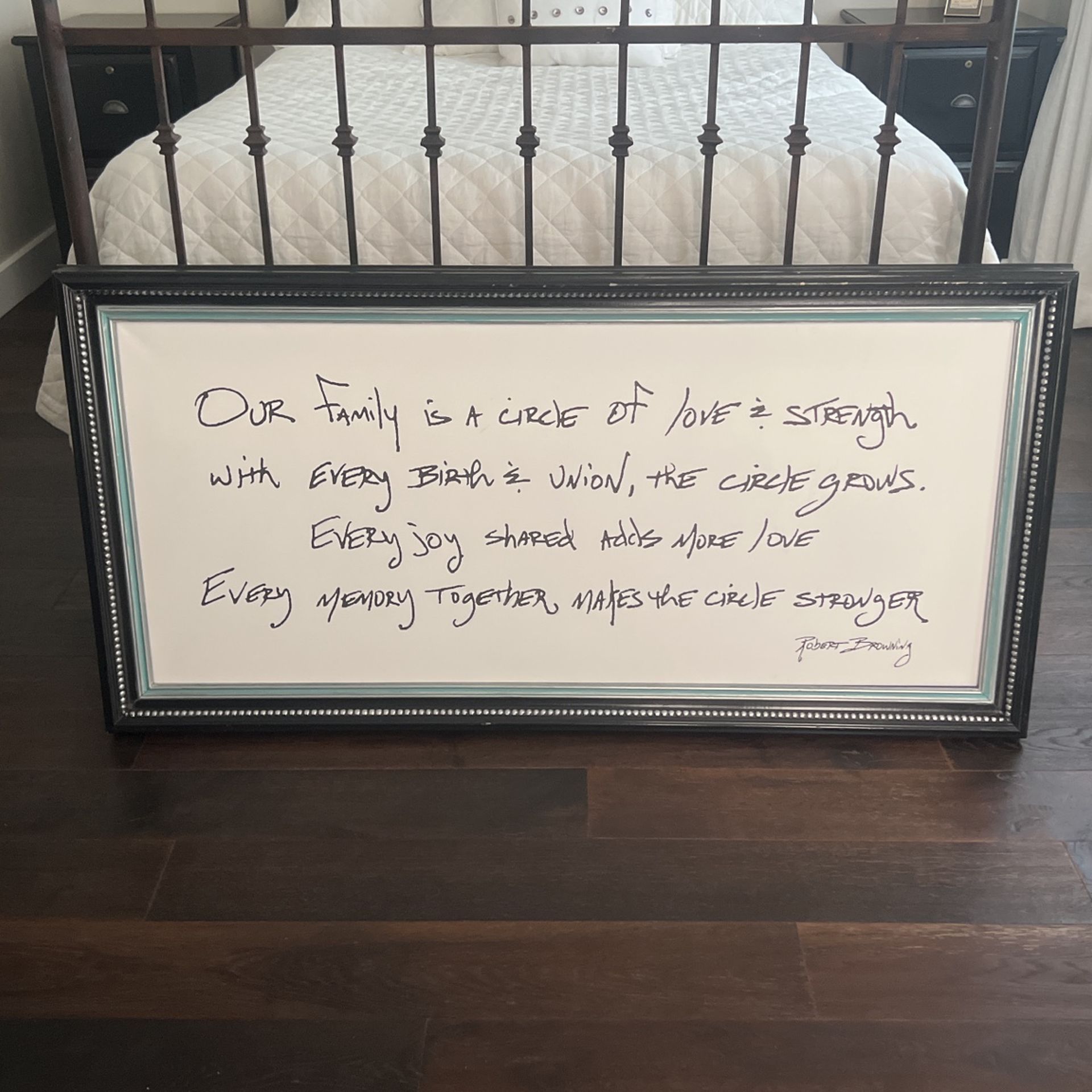 Custom printed canvas with frame