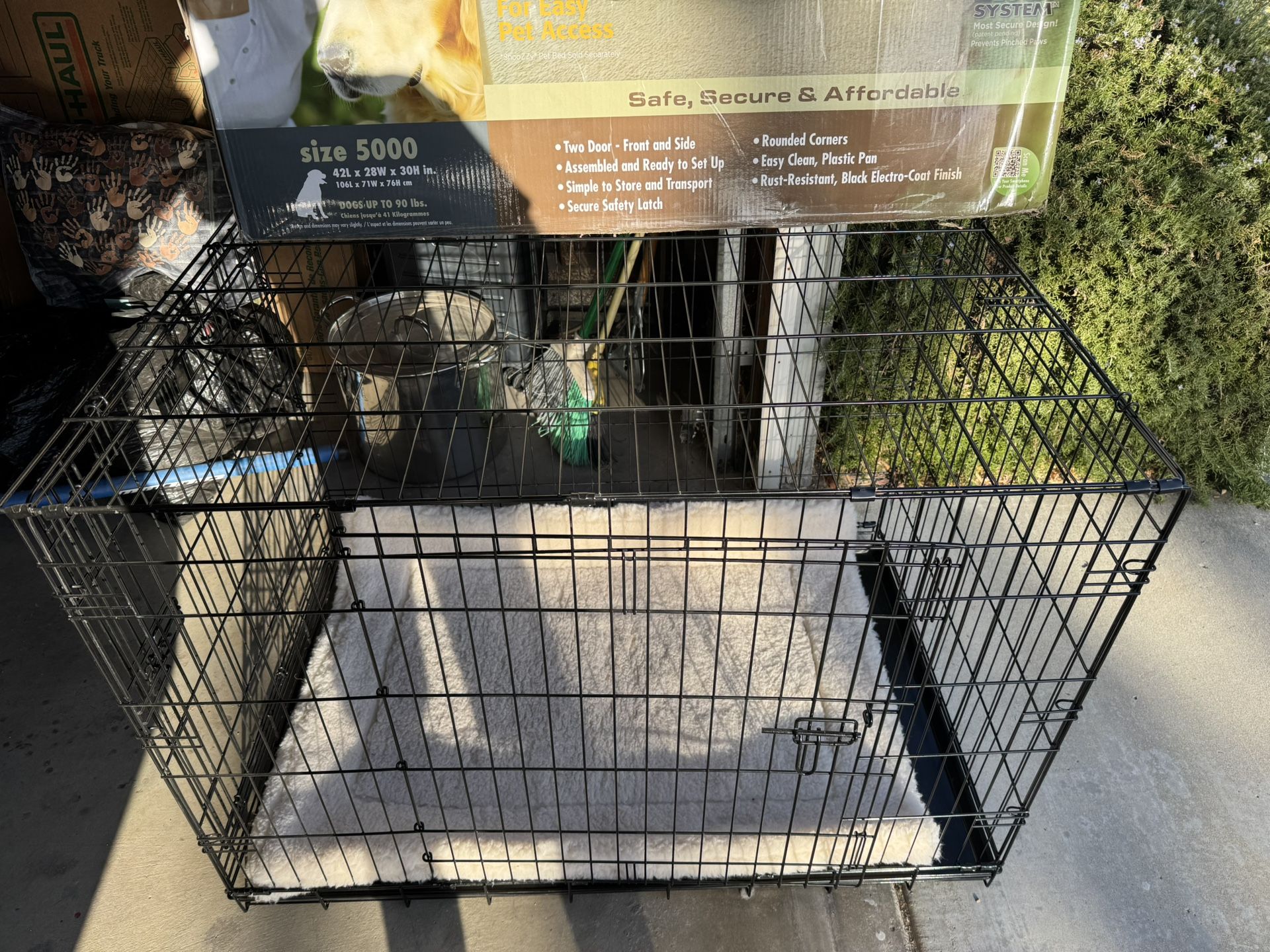 Large Dog Kennel + Fitted Pillow