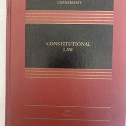 Casebook/textbook Constitutional Law (5th Edition) by Chemerinsky (Good Condition)