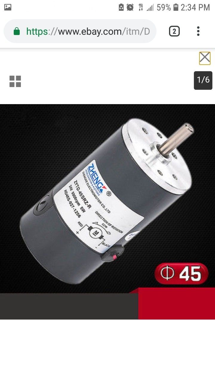 DC ZYTD-45SRZ-R 12V 24V 45mm DIA Micro Adjustable Speed Motor Reversing