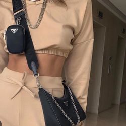 PRADA-  Re-Edition 2005 Shoulder Bag Black ( Dupe/ Look Alike)
